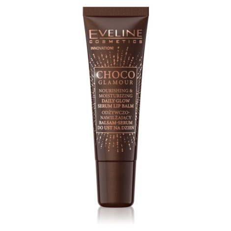 Eveline Cosmetics Choco Glamour vyživující a hydratační balzám na rty 12 ml