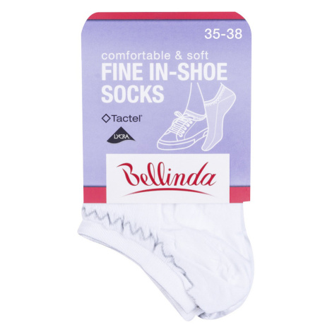 Bellinda FINE IN-SHOE vel. 35/38 dámské kotníkové ponožky 1 pár bílé