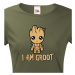 Dámské tričko Groot z filmu Strážci galaxie - Já jsem Groot na triku