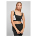 Ladies Color Block Bra - black/white