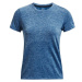 Under Armour SEAMLESS STRIDE Dámské sportovní tričko s krátkým rukávem, modrá, velikost