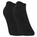 5PACK ponožky Styx nízké bambusové černé (5HBN960) L