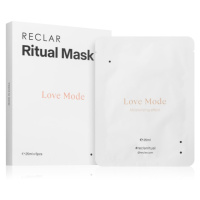RECLAR Ritual Mask Love Mode jednorázová platýnková maska na obličej pro všechny typy pleti 5 ks