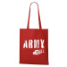 DOBRÝ TRIKO Bavlněná taška s potiskem Army style Barva: Červená