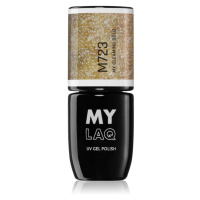 MYLAQ UV Gel Polish gelový lak na nehty odstín My Gleaming Gold 5 ml