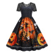 Áčkové šaty ve stylu vintage na Halloween