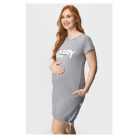 Mateřská kojicí košilka Happy mommy šedá Doctor Nap