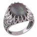 AutorskeSperky.com - Stříbrný prsten s labradoritem - S310