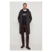 Péřová bunda Karl Lagerfeld pánská, černá barva, zimní