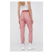 Kalhoty Reebok Classic HD4768 dámské, růžová barva, jogger, medium waist