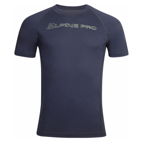 Alpine Pro MERIN 3 MODRÁ Pánské triko z merino vlny