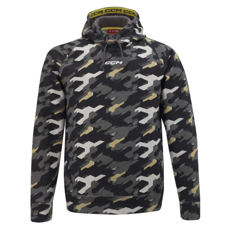 CCM Mikina CCM Team Fleece Pullover Hoodie SR, camo