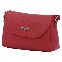 BRIGHT Dámská kožená kabelka Červená, 7 x 25 x 17 (XBR22-AZX4086-00DOL)