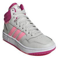 ADIDAS-Hoops 3.0 Mid K grey one/beam pink/team real magenta Šedá