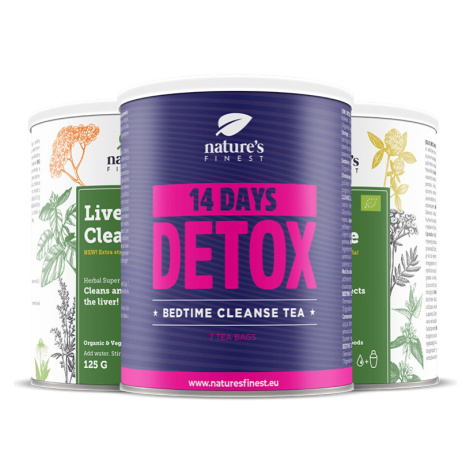 Detox Night Tea + 2x LIVER CLEANSE | Čaj na hubnutí | Intenzivní detoxikace | Ostropestřec mariá