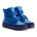Barefoot dětské zimní boty Affenzahn - Comfy Shark modré