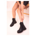 Soho Women's Black Boots & Booties 18398