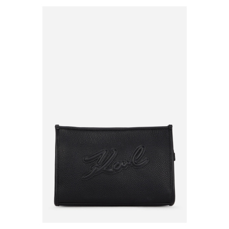 Kosmetická taška karl lagerfeld k/skuare cosmetic pouch grainy black