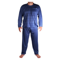 Milan pyžamo pánské dlouhé V1611 tmavě modrá