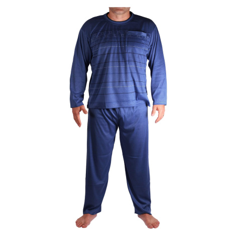 Milan pyžamo pánské dlouhé V1611 tmavě modrá