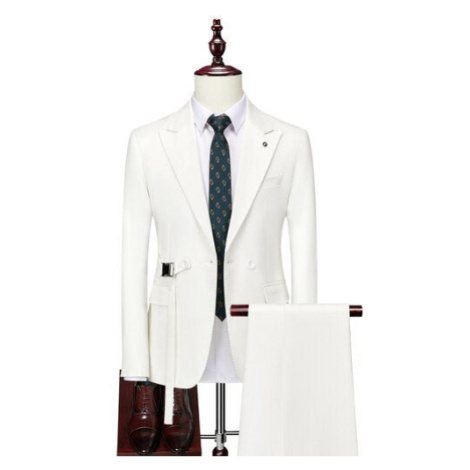 Plesový pánský oblek sako s páskem + kalhoty JFC FASHION