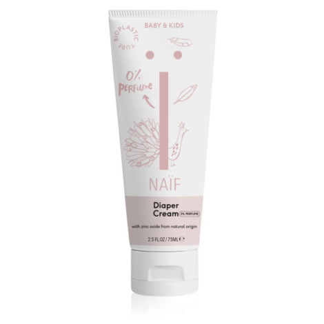Naif Baby & Kids Zinc Cream krém proti opruzeninám pro děti od narození bez parfemace 75 ml