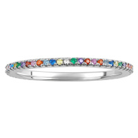 Stříbrný prsten Vally s barevnými Brilliance Zirconia