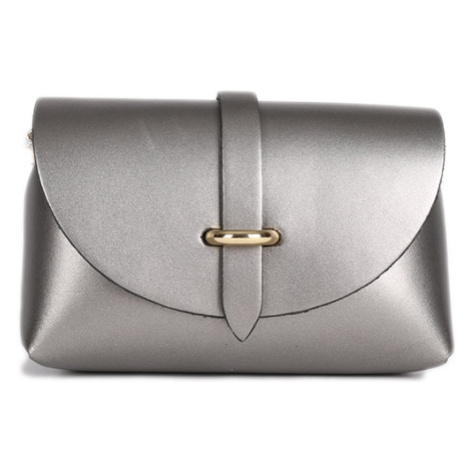 Dámské kožené crossbody malé kožené kabelky šedél Malka