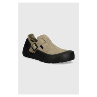 Nubukové polobotky Birkenstock Reykjavik béžová barva, 1027276