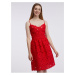 Červené dámské krajkové šaty ORSAY