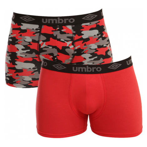 2PACK pánské boxerky Umbro červené (UMUM0345 D)