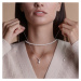 Gaura Pearls Stříbrný náhrdelník se sladkovodní perlou Doria - stříbro 925/1000 SK21486N/W 40 cm
