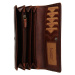 Lagen Luxusní dámská kožená peněženka W-22025/M hnědá
