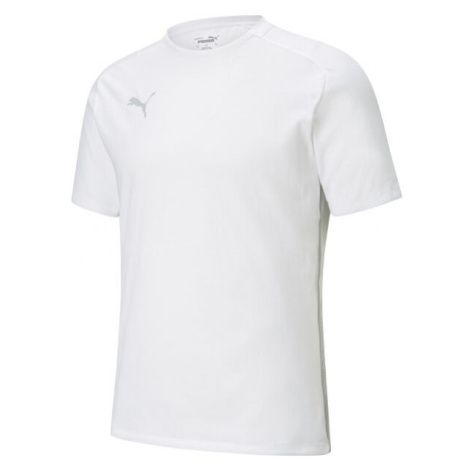 Puma TEAMCUP CASUALS TEE Fotbalové triko, bílá, velikost
