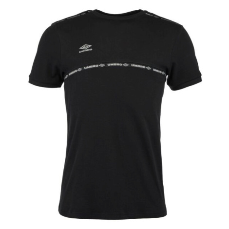 Umbro TAPED TECH TEE Pánské triko, černá, velikost