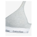 Světle šedá žíhaná podprsenka Calvin Klein Underwear