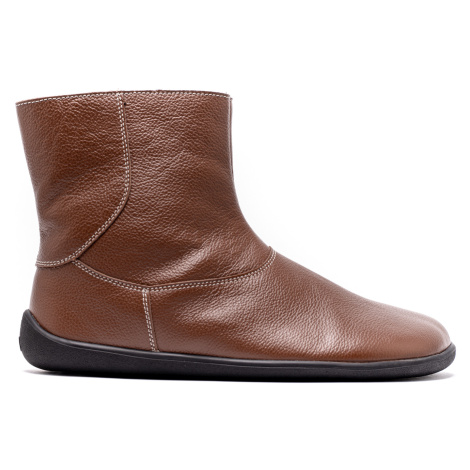 Barefoot kotníkové boty Be Lenka Polar - Brown 39