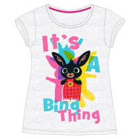 Králíček bing licence Dívčí tričko Králíček Bing 5202060KOM, světle šedý melír Barva: Šedá