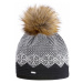 Kama ČEPICE MERINO A152 Dámská pletená čepice s jemným vzorem, bílá, velikost