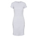 Ladies Rib Tee Dress - white