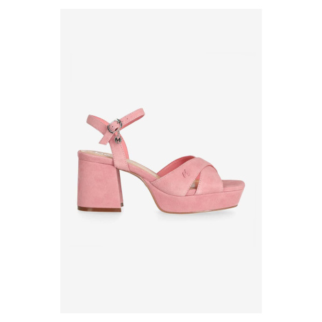 Semišové sandály Mexx Nalina růžová barva, MITY1602441W