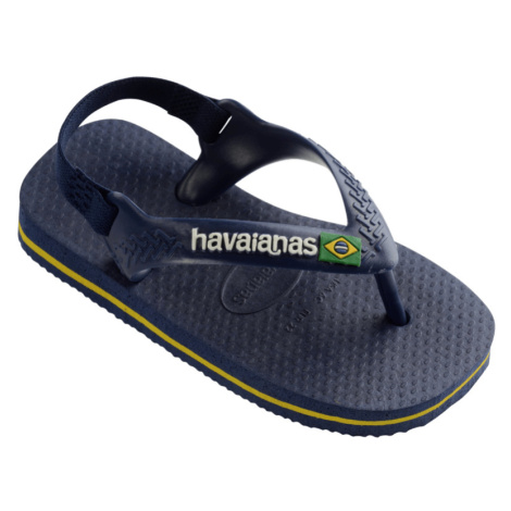 Havaianas dětské žabky/sandály 4140577-3587 Navy Blue/Citrus Yellow