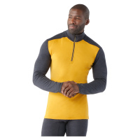 Smartwool CLASSIC THERMAL MERINO BL 1/4 ZIP B charcoal-honey gold