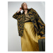 Plisovaná midi sukně ve zlaté barvě a sametové úpravě ZOOT.lab Nova