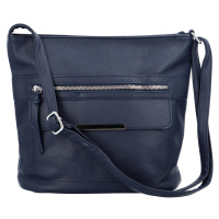 Stylová dámská koženková crossbody Bertil, modrá