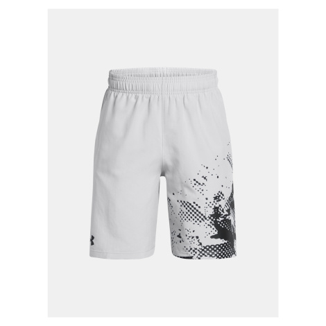 Kraťasy Under Armour Tech Woven Graphic Short Jr Grey