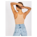 CAMEL CROP TOP MARIANA --CAMEL Hnědá