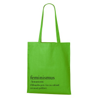 Plátěná taška s potiskem Feminismus - praktická plátěná taška přes rameno