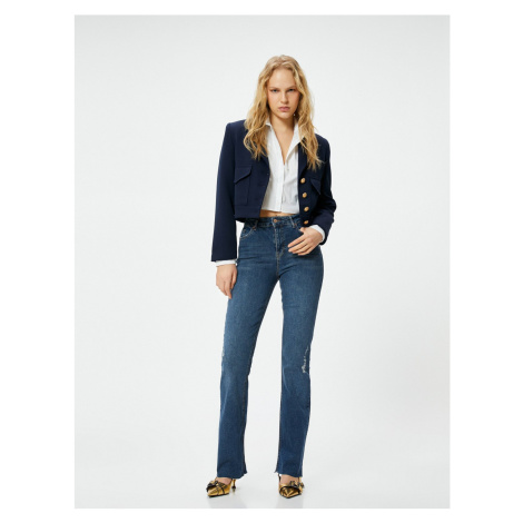 Koton Lightweight Flare Jeans Slim Fit High Waist - Victoria Slim Jean