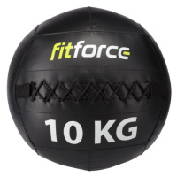 Fitforce WALL BALL 10 KG Medicinbal, černá, velikost